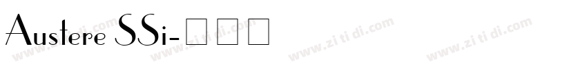 Austere SSi字体转换